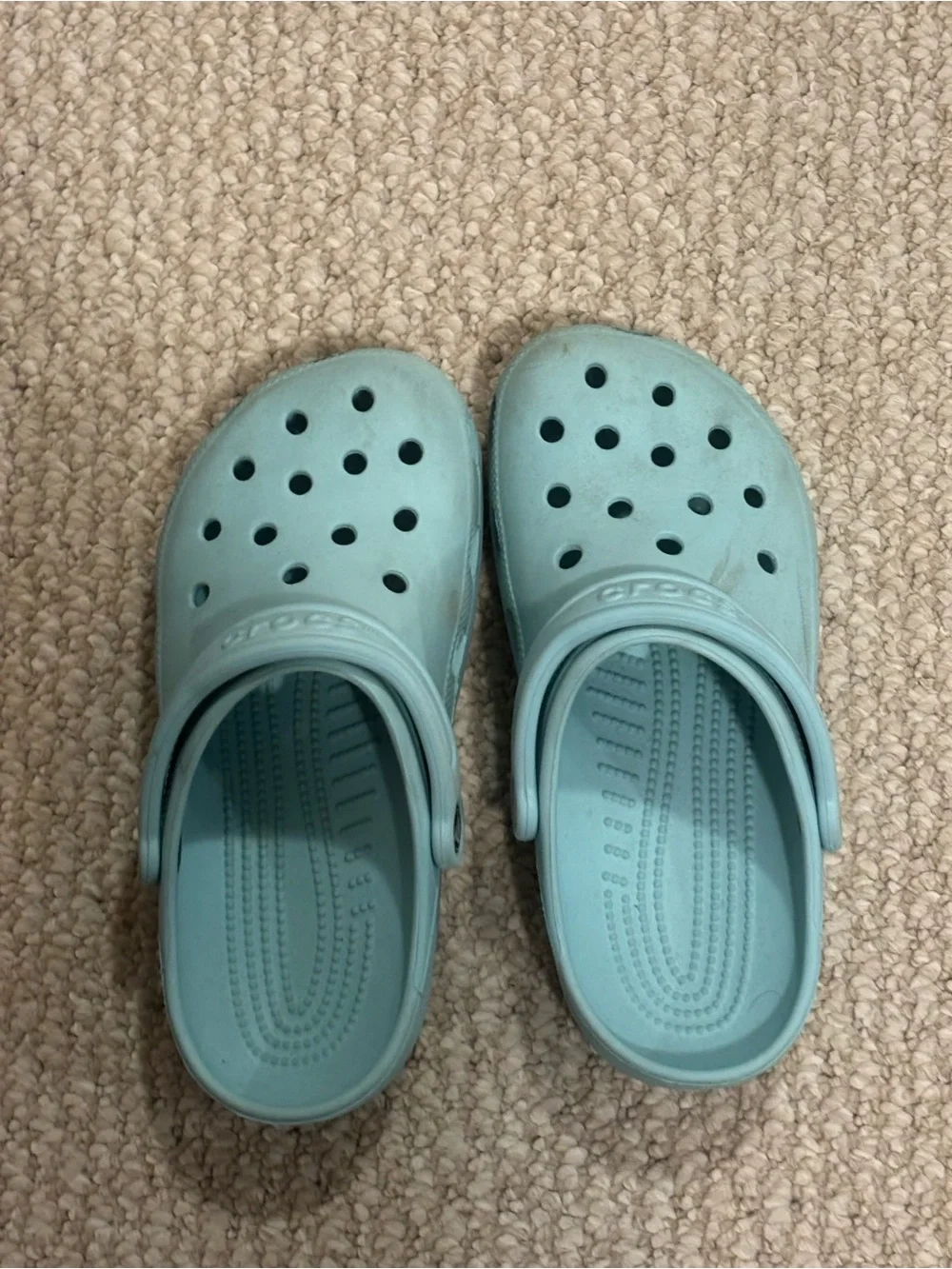 CROCS Kids Clog in Light Teal Blue